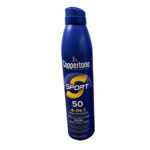 Coppertone Sport SPF 50 4-In-1 Performance Sunscreen Spray 7 Oz 01/25