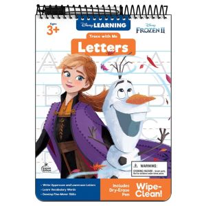 Trace with Me Letters Wipe Clean Book (Disney Frozen II, Disney Learning)