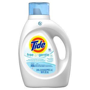 Tide Lndry Dtrgnt 2X HE Free 64U 4X2.72L