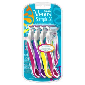 Gillette Venus Simply3 3-Blade Disposable Razors, 4 Ct | CVS