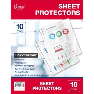 Ischolar Poly Sheet Protect 10 PartNo 30510 by Ischolar New York Stationery