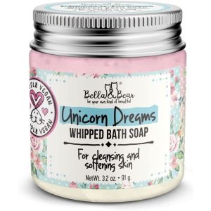 Bella & Bear Unicorn Dreams Whipped Bath Soap - Travel Size 3.2oz