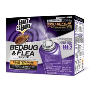 Hot Shot BedBug and Flea Fogger 2 Ounce Cans, 3 Count, With Nylar"