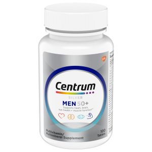 Centrum Silver Mens 50 Plus Vitamins, Multivitamin Supplement, 100 Count"