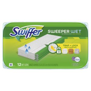 Swiffer Wet Mopping Cloths Lavender 12 Count