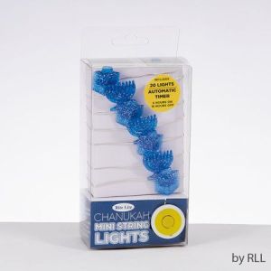 B-HL-200 9 Ft. Battery Operated Mini String Lights with Dreidel & Me