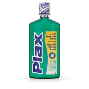 Plax Oral Rinse Mouthwash, Refreshing Soft Mint Flavor, 24 fl. oz"