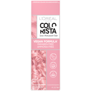 L'Oreal Paris Colorista Semi-Permanent Hair Color, Pure Color, Vegan Formula, #SoftPink, 1 Kit"