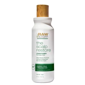 Raw Sugar Scalp Restore Conditioner, Jojoba + Aloe + Niacinamide, 18 fl oz"