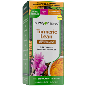 Purely Inspired Turmeric Lean, ALA & Curcumin, Non-Stimulant Weight Loss, 60 Ct"