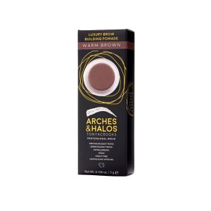 Arches & Halos Luxury Brow Building Pomade in Warm Brown, 0.1 oz"