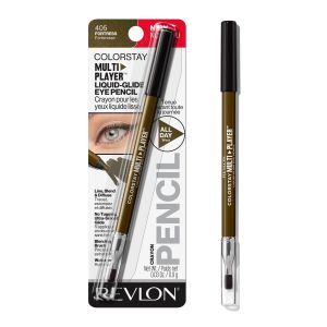 Revlon ColorStay Multiplayer Liquid-Glide Eye Pencil, Waterproof Eye Liner, 405 Fortress, 0.03 oz"