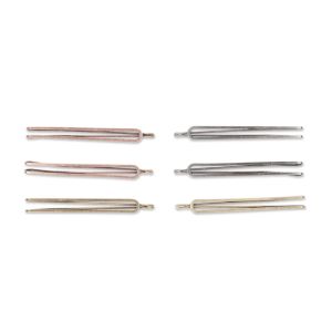 Scunci Original Open Oval No-Slip Grip Neutral Bobby Pins for Daily Simple Styling Across All Hair Types (Colors Vary), 6ct"