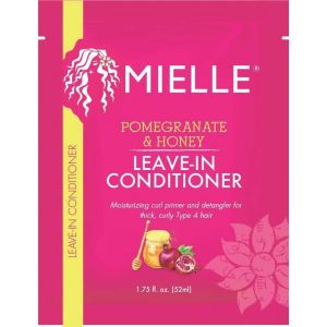 Mielle Pomegranate & Honey Leave-In Conditioner Packette, 1.75 oz, Frizz Control, All Hair, Squeeze"