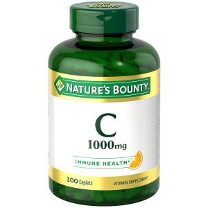 Nature's Bounty Pure Vitamin C Caplets, 1000 Mg, 300 Ct"