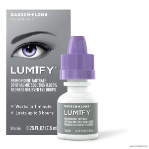 LUMIFY Redness Reliever Eye Drops – from Bausch + Lomb, For Whiter and Brighter Looking Eyes, 0.25 Fl. Oz. (7.5 mL)"