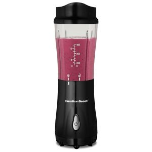 Hamilton Beach Portable Blender for Shakes and Smoothies with 14 oz BPA Free Travel Cup, Black"