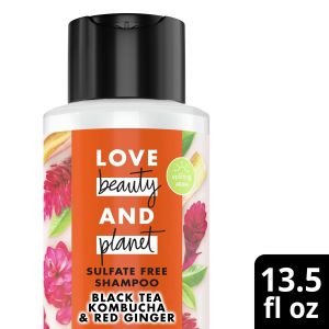 Love Beauty and Planet Uplifting Aroma Clarifying Daily Shampoo with Black Tea Kombucha & Red Ginger, 13.5 fl oz"