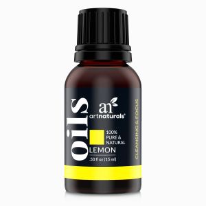 Artnaturals 100% Pure Lemon Essential Oil Therapeutic Grade For Skin, Cleaning, Uplift and Focus (0.5 oz / 15 ml)"