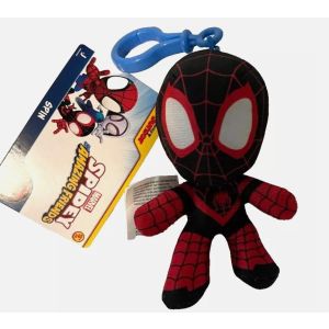 Marvel's Spidey and Friends Miles Morales - Clip Plush Spin