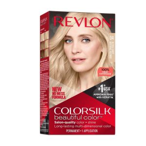 Revlon ColorSilk Beautiful Color Long Lasting Permanent Hair Color, Ultra Light Natural Blonde, 1 Pack"