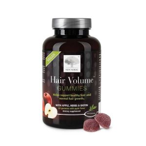 New Nordic Hair Volume Gummies | Biotin for Healthy Hair Skin & Nails | 60 Count