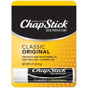 ChapStick Classic (Regular Flavor, 0.15 Ounce) Skin Protectant Lip Balm Tube (1 Blister Pack of 1 Stick)"