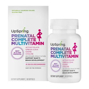 Upspring Prenatal Complete Multivitamin for Women with Active Folate, 90 Softgels"