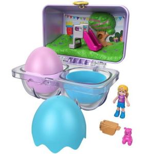 Polly Pocket Surprise Egg Purple with Doll and Accessories