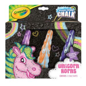 Crayola Unicorn Rainbow Sidewalk Chalk 3Count Unicorn Toy Styles Vary Gift for Kids Age 4 5 6 7 Multi 51 2050