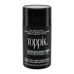 Toppik Hair Building Fibers, Black, 12g | Fill In Fine or Thinning Hair | Instantly Thicker, Fuller Looking Hair | 9 Shades for Men & Women"