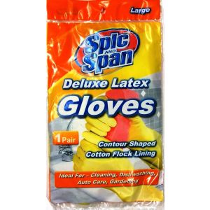 Spic-n-Span Latex Gloves - Large - CASE OF 72