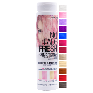 No Fade Fresh Color Depositing Conditioner with BondHeal Bond Rebuilder, Plant-Based, Vegan, Cruelty-Free 6.4 oz - Light Pink Hair Color Mask"