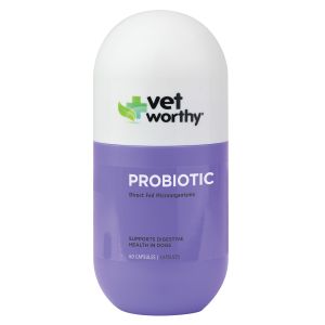 Vet Worthy Probiotic Capsules for Dogs - 60 Ct