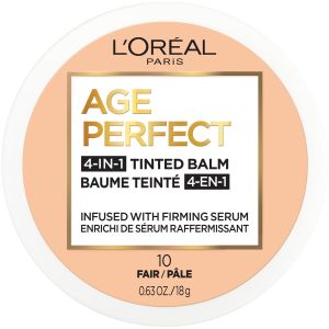 L'Oreal Paris Age Perfect Balm Foundation Makeup, F10 Fair, 0.609 fl oz"