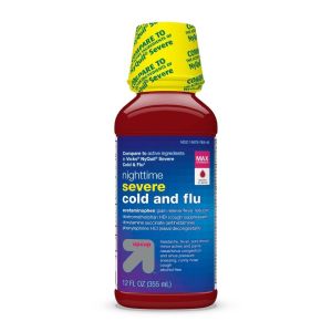 Severe Nighttime Cold & Flu Liquid - Berry - 12 Fl Oz - up & up™