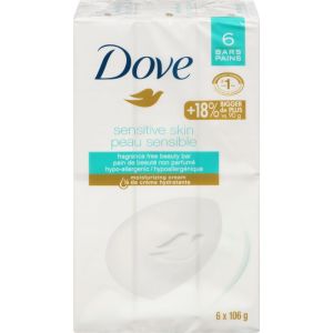 Dove Soap Bar Sensitive Skin 6PK 12X637G