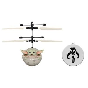 World Tech Toys Star Wars the Mandalorian Baby Yoda the Child Sculpted Head UFO Helicopter