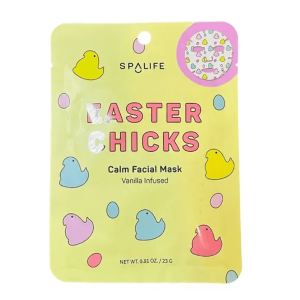 SpaLife Easter Chicks Calm Facial Mask infused with Vanilla 0.81 oz