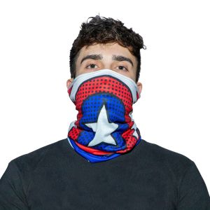 Men S Captain America Multi-Function Neck Gaiter