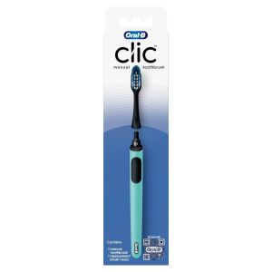 Oral-B Clic Toothbrush Handle with Replaceable Brush Head Soft - Teal