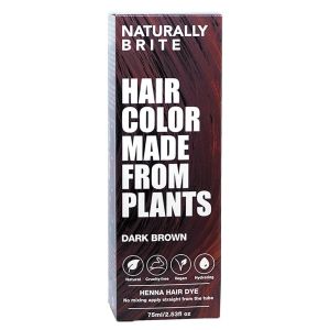 BRITE Naturally Henna Hair Dye - Dark Brown - 2.53 Fl Oz