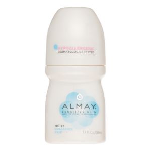 Almay Anti-Perspirant & Deodorant, Sensitive Skin, Roll-On, Fragrance Free 1.7 oz"