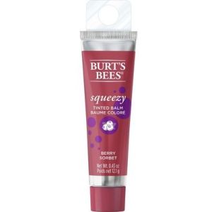 Burt's Bees 100% Natural Origin Squeezy Tinted Lip Balm, Watermelon Rush - 12.1G Squeeze Tube 1