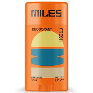 Miles Kids Deodorant for Boys and Girls - Aluminum Free Deodorant for Kids and Teens, Natural, Hypoallergenic, Made in USA - Fresh Scent, 1-Pack"