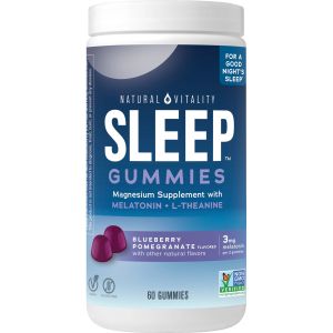 Natural Vitality SLEEP Magnesium Supplement Gummies, 60 Count"