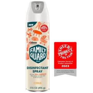 FamilyGuard Brand Disinfectant Spray 17.5 OZ (496g), Citrus. 