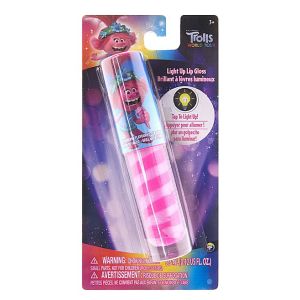 Townley Girl Lip Gloss - Trolls Pink Swirl Light-up Lip Gloss