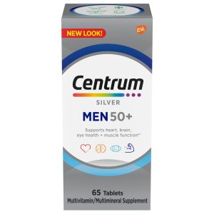 Centrum Silver Mens 50 Plus Vitamins, Multivitamin Supplement, 65 Count"