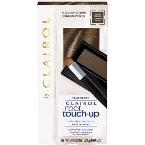 Clairol Root Touch-Up Temporary Hair Dye Powder Color, Medium Brown, 40-60 Applications"